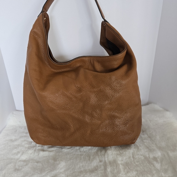 Rebecca Minkoff Bryn Large Double Zip Hobo Chestnut Brown Shoulder Bag - EUC - Picture 2 of 16